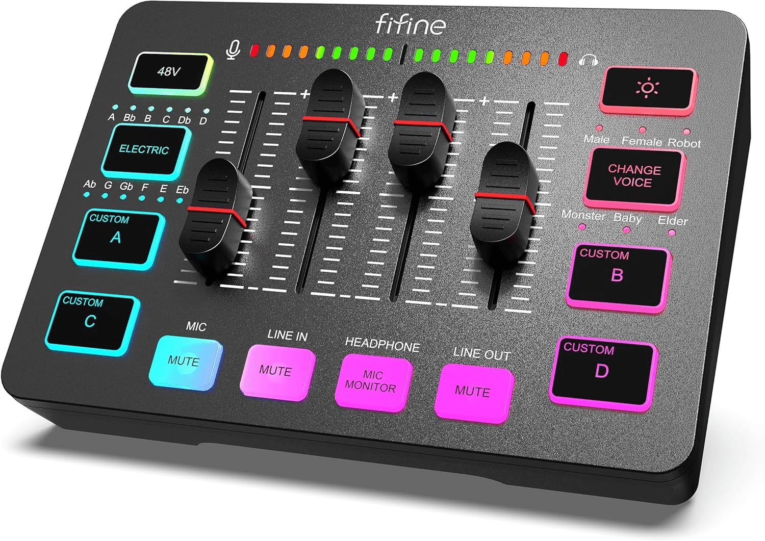 Mélangeur Audio / Table de Mixage Gaming FIFINE AmpliGame SC3