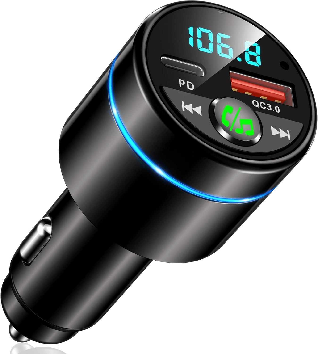 Transmetteur FM Bluetooth 5.3 et Chargeur Voiture Rapide Mohard
