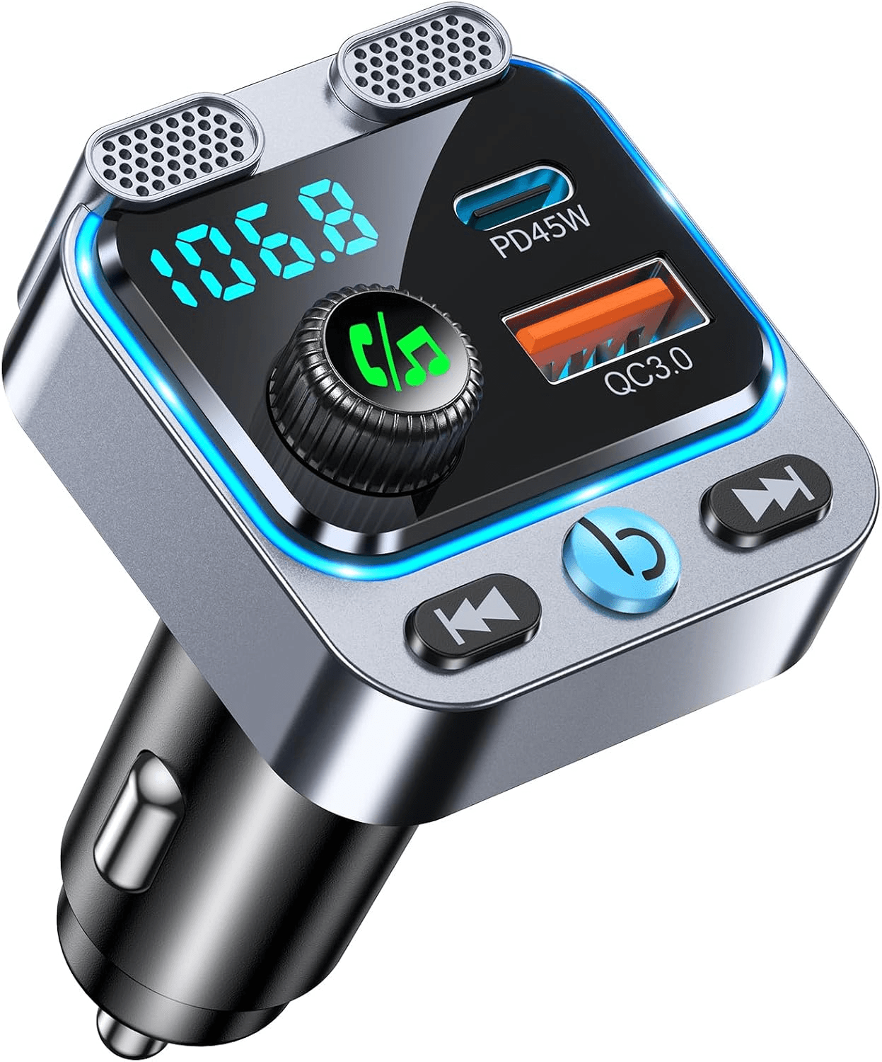 Transmetteur FM Bluetooth Mohard de Dernière Génération pour Voiture